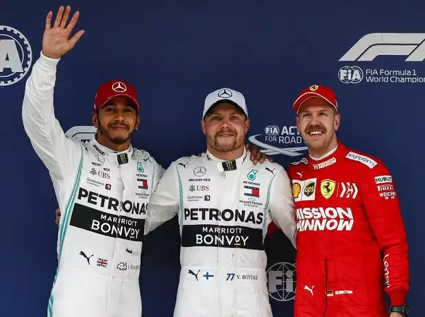 Lewis Hamilton, Valtteri Bottas, Sebastian Vettel Titel-Bild zur News: Lewis Hamilton, Valtteri Bottas, Sebastian Vettel