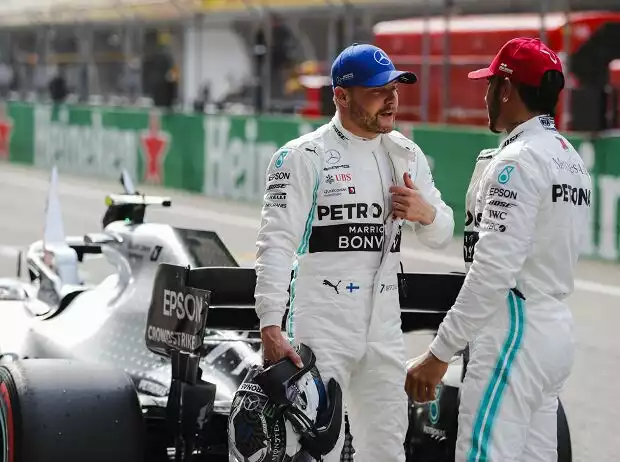 Titel-Bild zur News: Valtteri Bottas, Lewis Hamilton