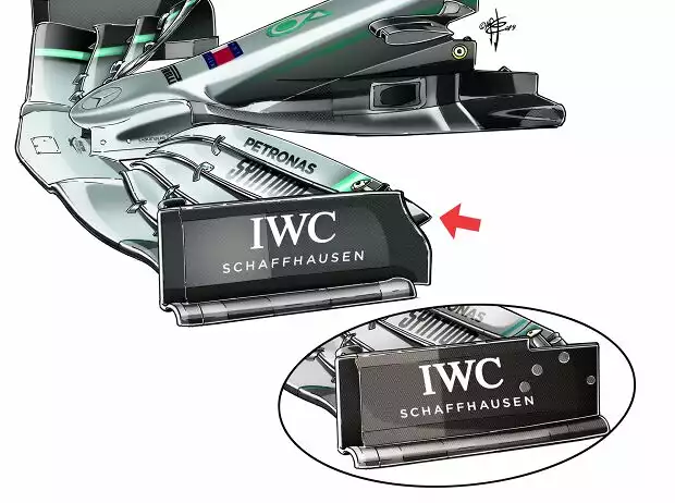 Mercedes-Frontflügel Titel-Bild zur News: Mercedes-Frontflügel