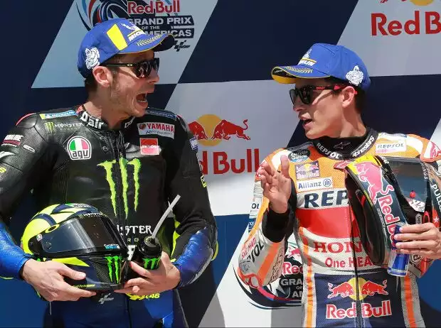Marc Marquez, Valentino Rossi Titel-Bild zur News: Marc Marquez, Valentino Rossi