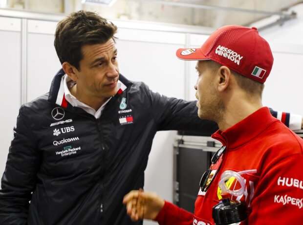 Toto Wolff, Sebastian Vettel Toto Wolff, Sebastian Vettel