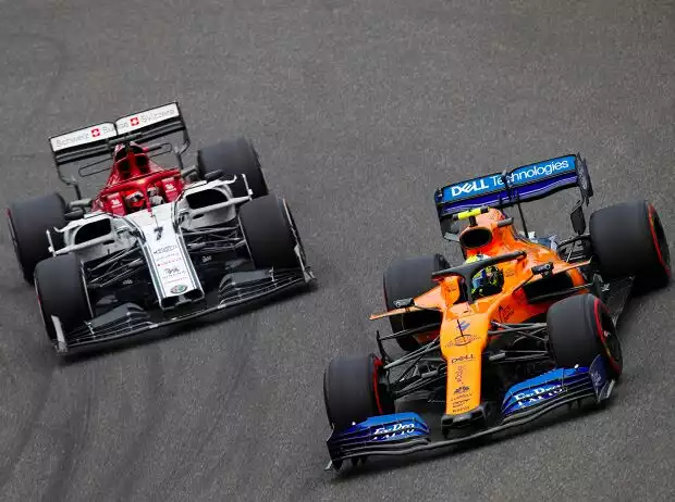 Lando Norris, Kimi Räikkönen Titel-Bild zur News: Lando Norris, Kimi Räikkönen