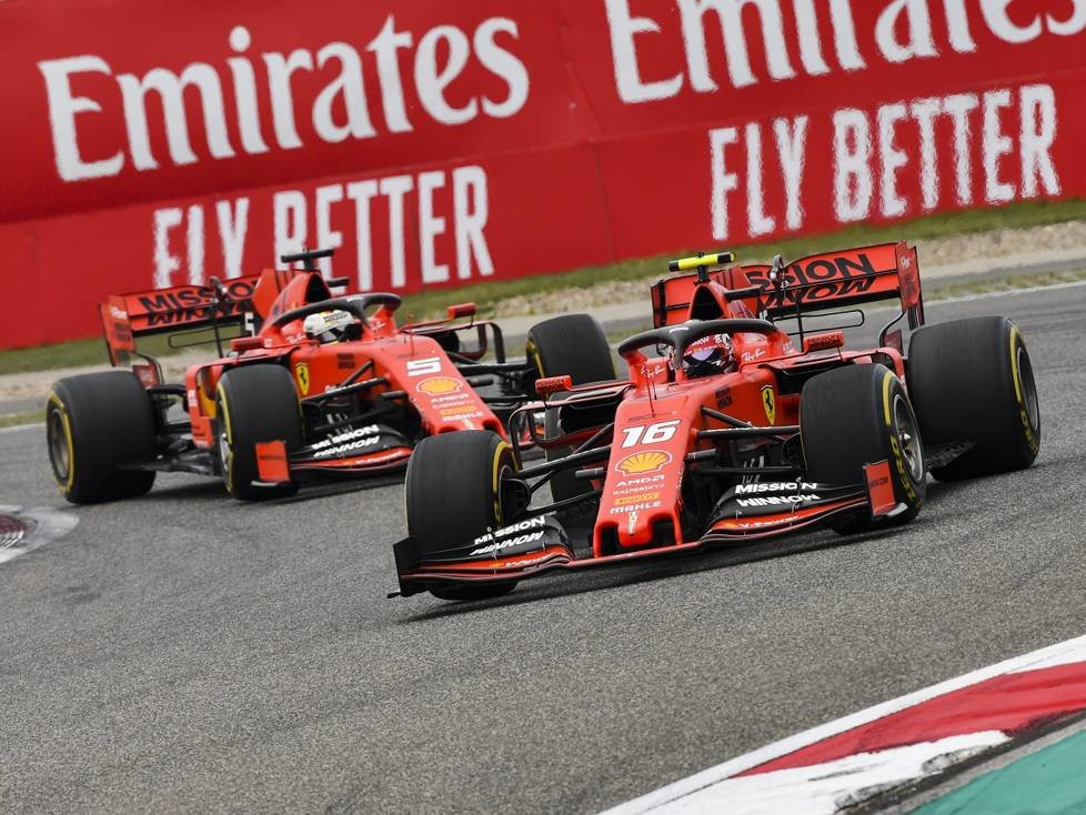 Charles Leclerc, Sebastian Vettel