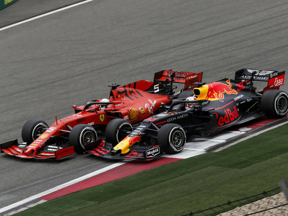 Sebastian Vettel, Max Verstappen