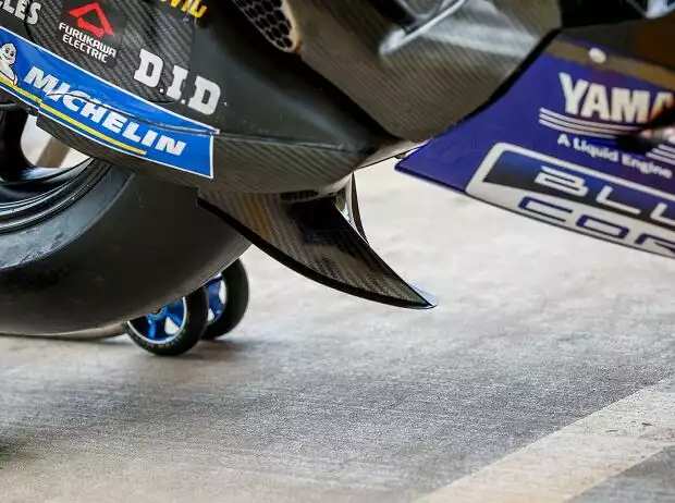 Yamaha Winglet Hinterreifen Regen Titel-Bild zur News: Yamaha Winglet Hinterreifen Regen