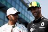 Bild zum Inhalt: Formel-1-Live-Ticker: Ricciardo feiert mit Hamilton