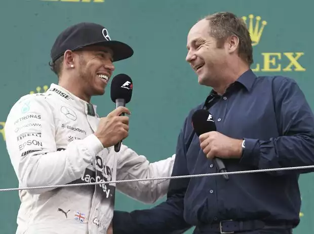 Lewis Hamilton, Gerhard Berger Titel-Bild zur News: Lewis Hamilton, Gerhard Berger
