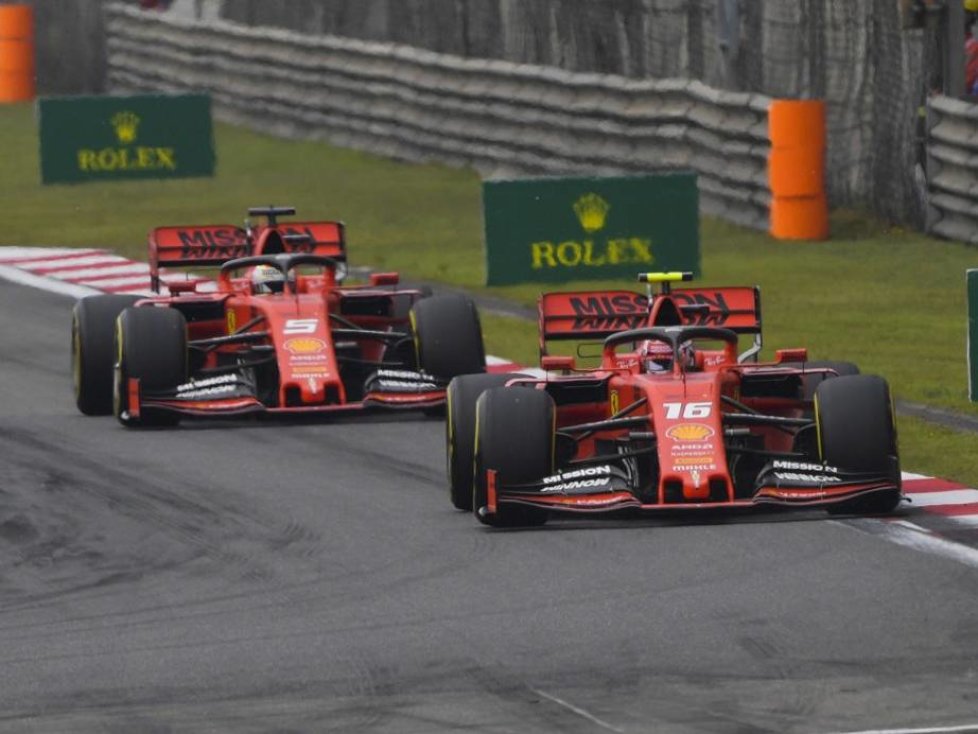Charles Leclerc, Sebastian Vettel