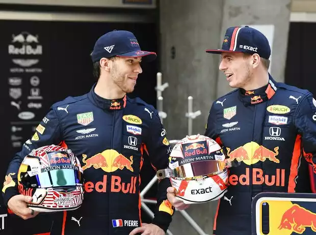 Pierre Gasly, Max Verstappen Titel-Bild zur News: Pierre Gasly, Max Verstappen