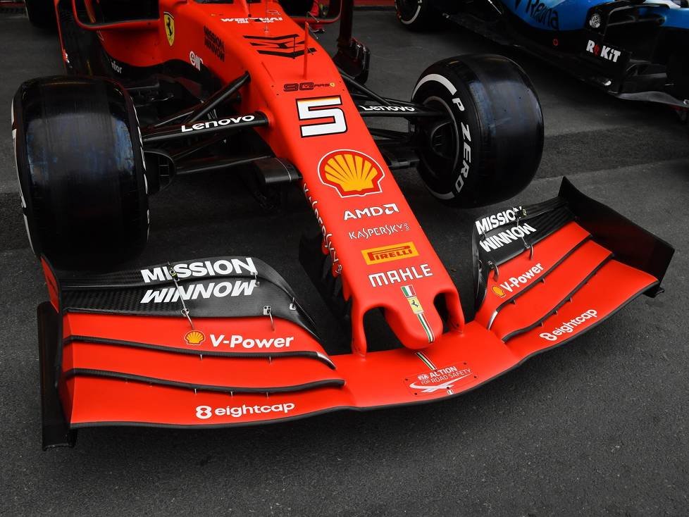Sebastian Vettel, Ferrari SF90, Frontflügel