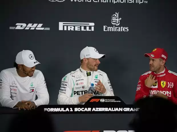 Lewis Hamilton, Valtteri Bottas, Sebastian Vettel Titel-Bild zur News: Lewis Hamilton, Valtteri Bottas, Sebastian Vettel