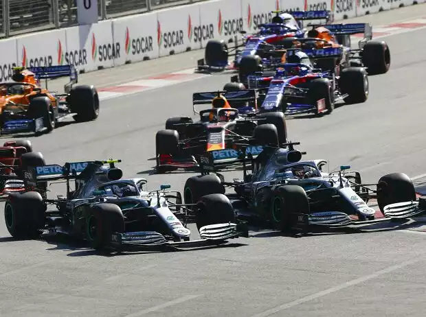 Valtteri Bottas, Lewis Hamilton Titel-Bild zur News: Valtteri Bottas, Lewis Hamilton