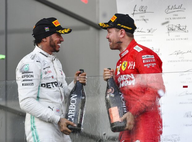 Lewis Hamilton, Sebastian Vettel Lewis Hamilton, Sebastian Vettel
