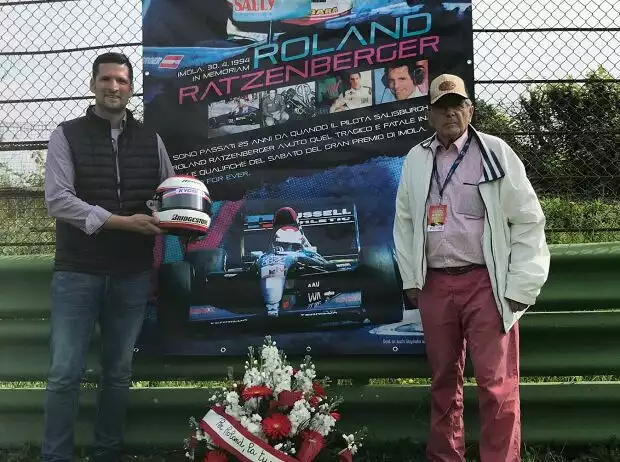 Peter Levay und Rudolf Ratzenberger, Imola, April 2019 Titel-Bild zur News: Peter Levay und Rudolf Ratzenberger, Imola, April 2019