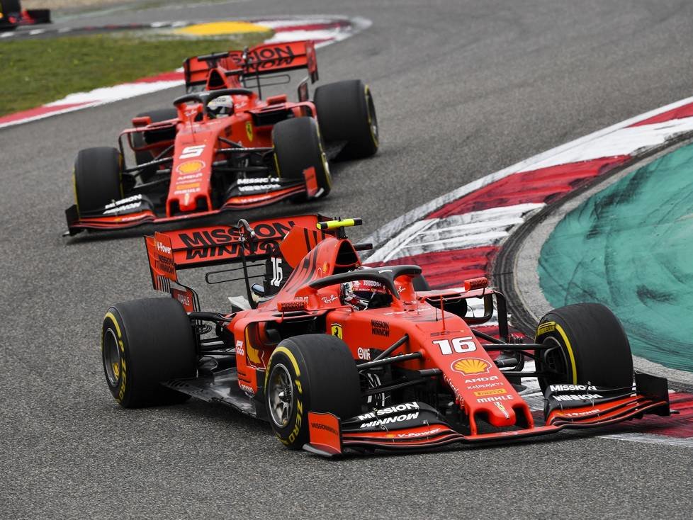 Charles Leclerc, Sebastian Vettel