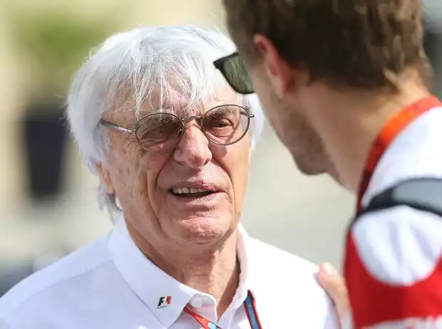 Titel-Bild zur News: Bernie Ecclestone, Sebastian Vettel