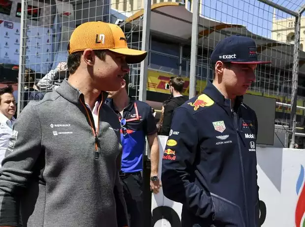 Max Verstappen, Lando Norris Titel-Bild zur News: Max Verstappen, Lando Norris