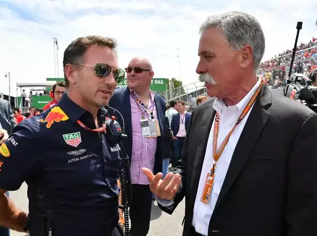 Christian Horner, Chase Carey Titel-Bild zur News: Christian Horner, Chase Carey