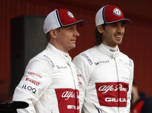 Titel-Bild zur News: Kimi Räikkönen, Antonio Giovinazzi