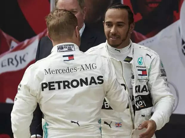 Titel-Bild zur News: Valtteri Bottas, Lewis Hamilton
