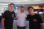 Alex Marquez, Carlos Sainz (McLaren) und Marc Marquez 