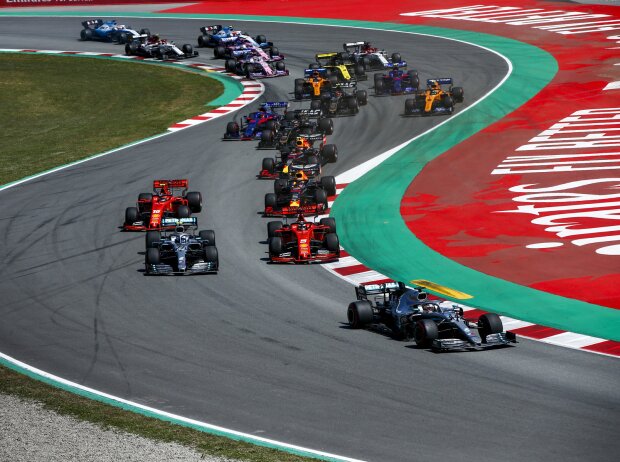 Titel-Bild zur News: Lewis Hamilton, Valtteri Bottas, Sebastian Vettel, Charles Leclerc