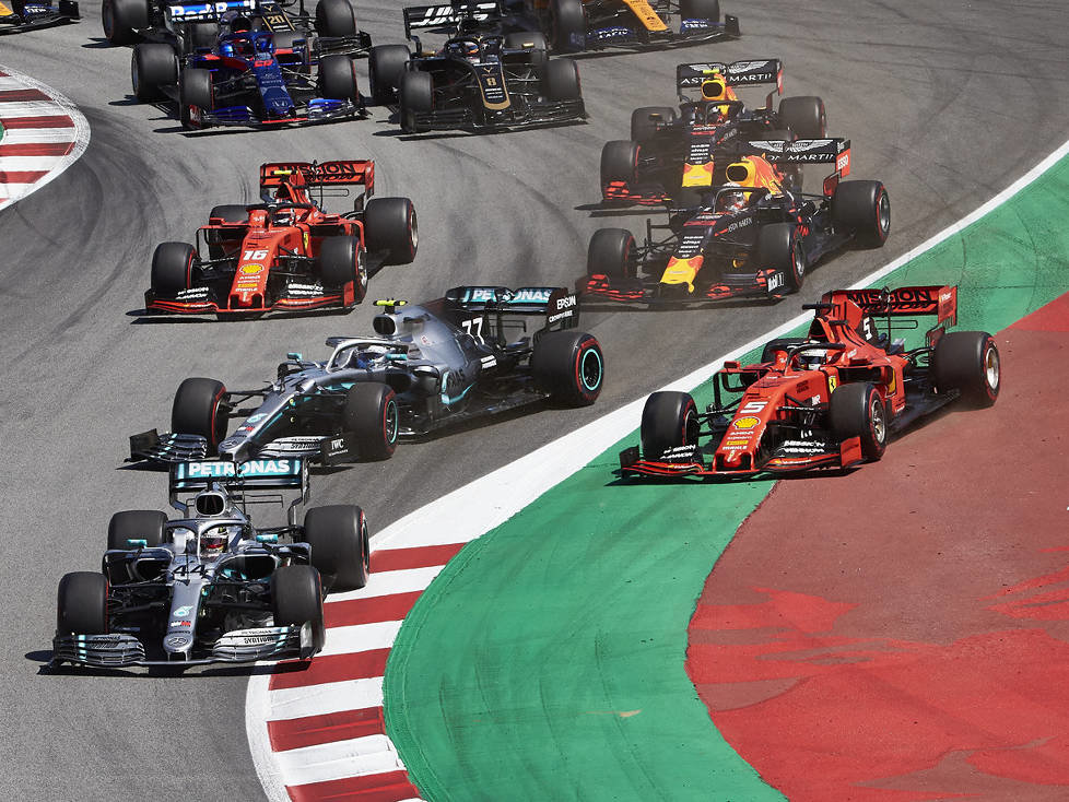 Lewis Hamilton, Valtteri Bottas, Sebastian Vettel, Max Verstappen, Charles Leclerc