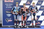 Alex Marquez (Marc VDS), Jorge Navarro (Speed Up) und Augusto Fernandez (Pons) 