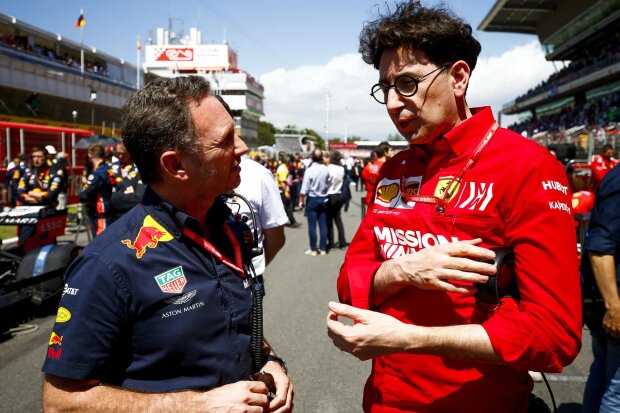 Christian Horner Ferrari Scuderia Ferrari Mission Winnow F1CIP CIP Moto3Red Bull Aston Martin Red Bull Racing F1 ~Christian Horner und Mattia Binotto~ 