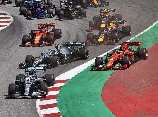 Lewis Hamilton, Valtteri Bottas, Sebastian Vettel, Max Verstappen, Charles Leclerc