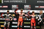 Jonathan Rea, Chaz Davies und Alvaro Bautista 