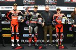 Chaz Davies, Jonathan Rea und Alvaro Bautista 