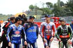 Alex Lowes, Michael van der Mark und Leon Haslam 