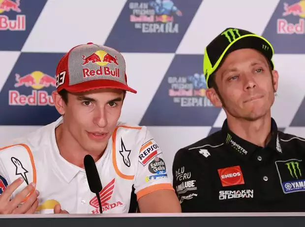 Marc Marquez, Valentino Rossi Titel-Bild zur News: Marc Marquez, Valentino Rossi
