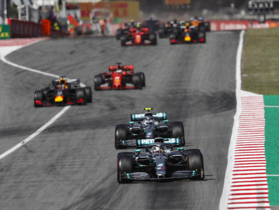 Lewis Hamilton, Valtteri Bottas, Max Verstappen, Sebastian Vettel