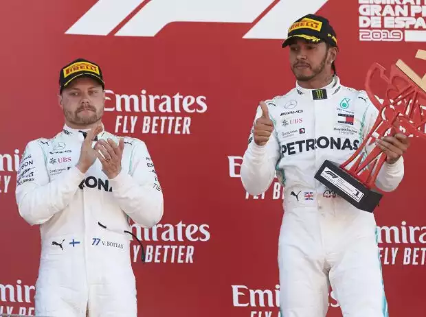 Valtteri Bottas, Lewis Hamilton Titel-Bild zur News: Valtteri Bottas, Lewis Hamilton
