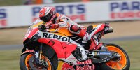 Bild zum Inhalt: MotoGP-Qualifying Le Mans: Marquez trotz Sturz auf Pole, Rossi in Reihe zwei