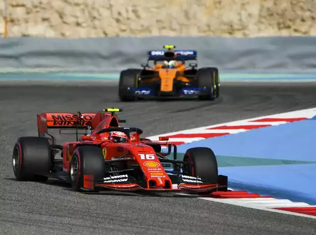 Charles Leclerc, Lando Norris Titel-Bild zur News: Charles Leclerc, Lando Norris