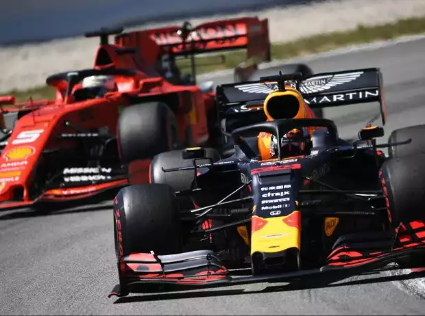 Max Verstappen, Sebastian Vettel Titel-Bild zur News: Max Verstappen, Sebastian Vettel