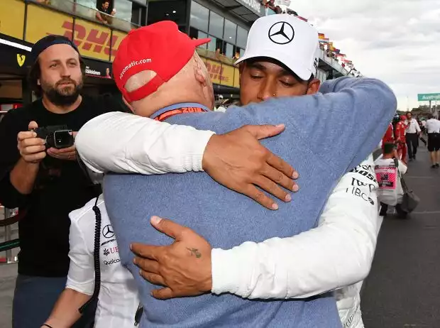 Titel-Bild zur News: Lewis Hamilton, Niki Lauda