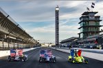 Spencer Pigot (Carpenter), Ed Carpenter (Carpenter) und Simon Pagenaud (Penske) 