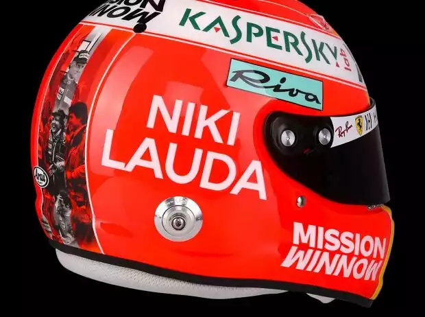 Titel-Bild zur News: Helm von Sebastian Vettel, Ferrari