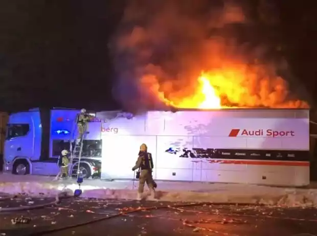 Team Rosberg, Truck, Brand, Feuer Titel-Bild zur News: Team Rosberg, Truck, Brand, Feuer