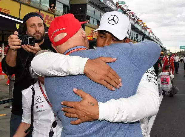 Lewis Hamilton, Niki Lauda Titel-Bild zur News: Lewis Hamilton, Niki Lauda