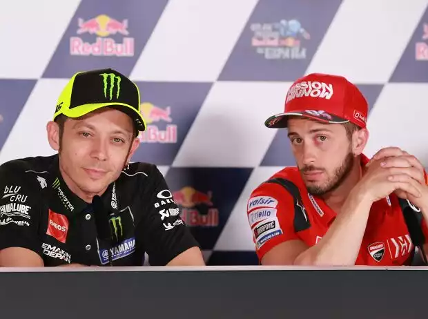 Andrea Dovizioso, Valentino Rossi Titel-Bild zur News: Andrea Dovizioso, Valentino Rossi