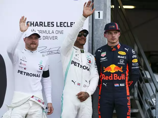 Lewis Hamilton, Valtteri Bottas, Max Verstappen Titel-Bild zur News: Lewis Hamilton, Valtteri Bottas, Max Verstappen