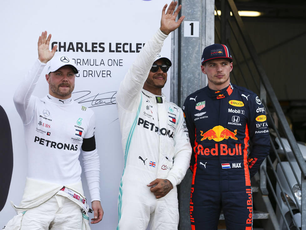 Lewis Hamilton, Valtteri Bottas, Max Verstappen