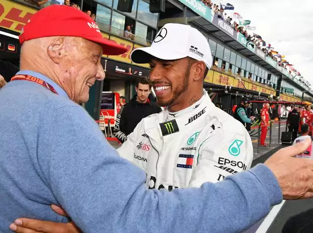 Lewis Hamilton, Niki Lauda Titel-Bild zur News: Lewis Hamilton, Niki Lauda