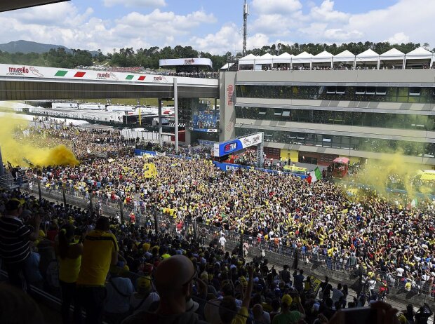 Fans von Valentino Rossi in Mugello Fans von Valentino Rossi in Mugello
