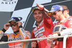 Danilo Petrucci (Ducati), Marc Marquez (Honda) und Andrea Dovizioso (Ducati) 